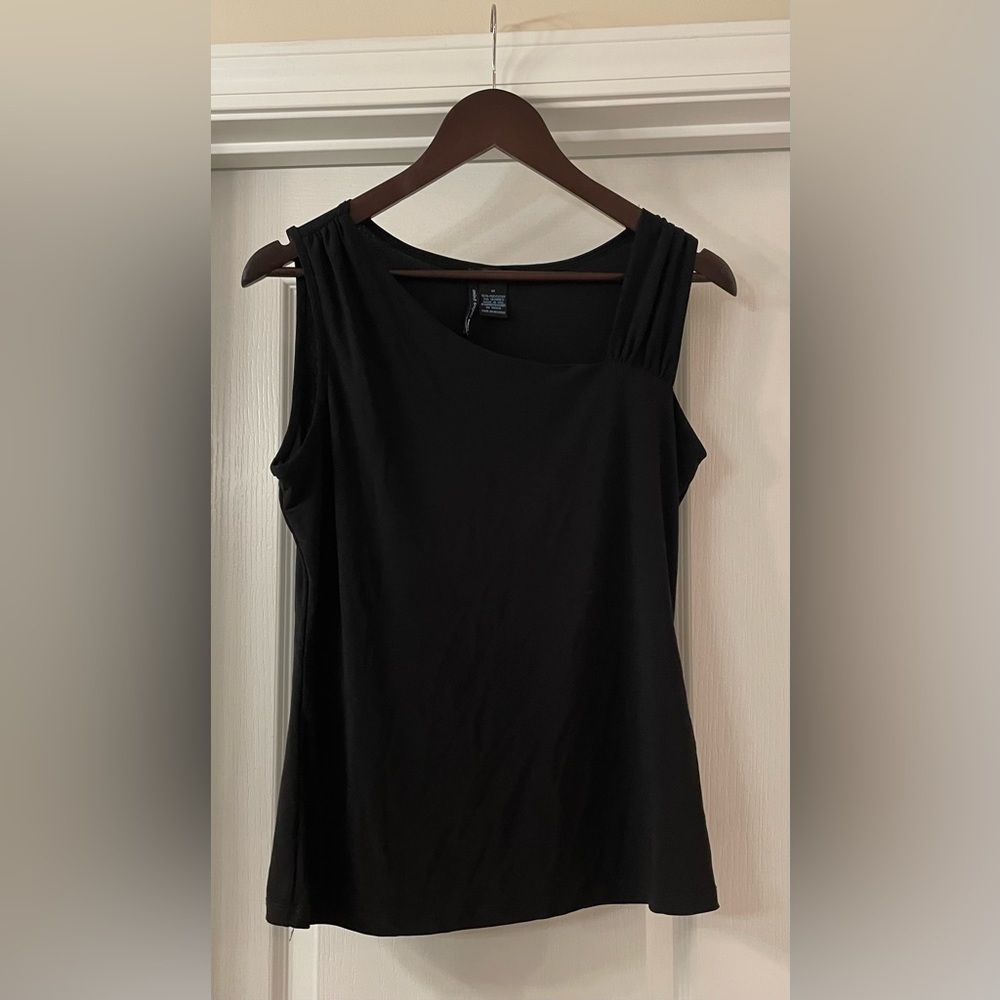 Saint Tropez West Black Sleeveless Top Size Medium